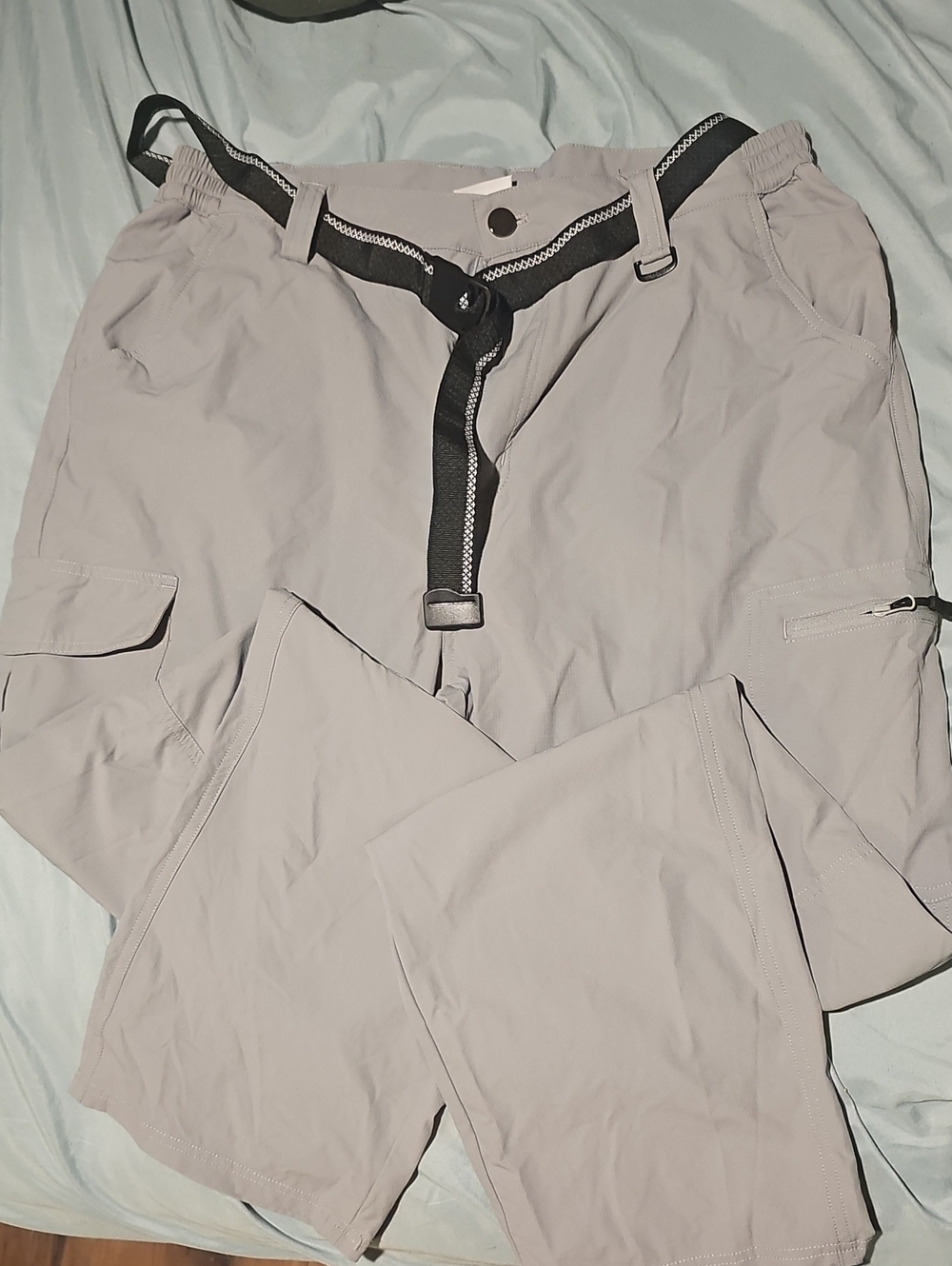 Men's Lightweight Cargo Pants - Light Gray